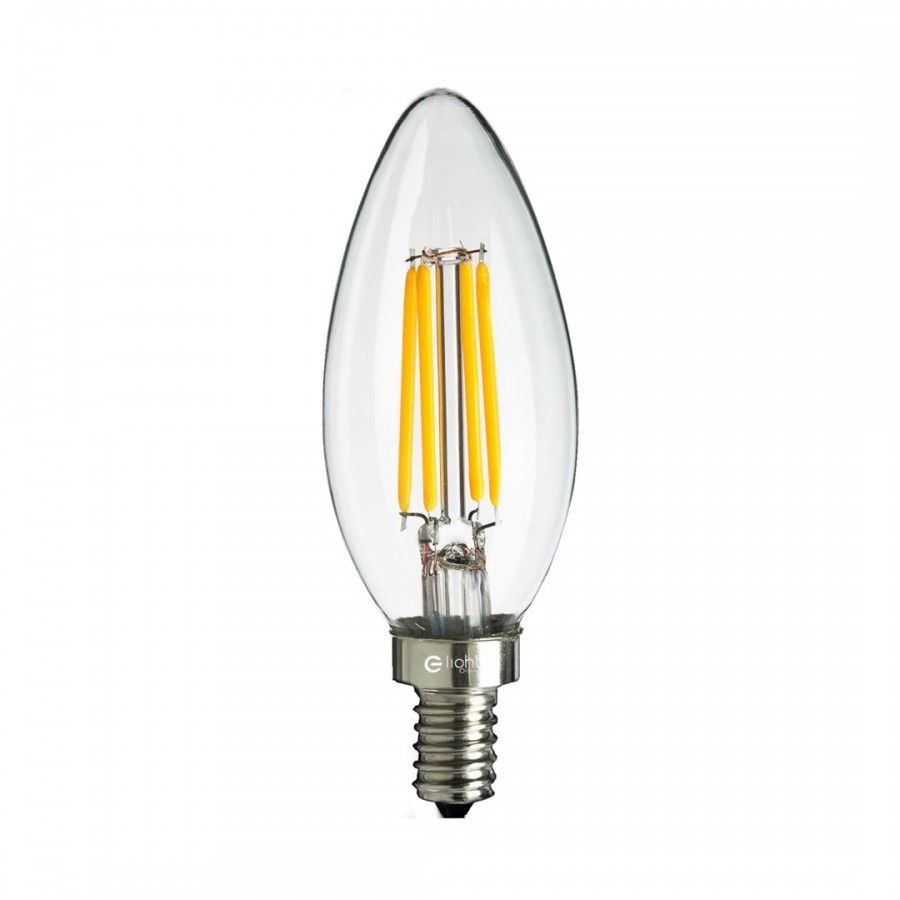 Żarówka Filamentowa LED 6W Świeczka E14 2700K