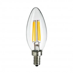Żarówka Filamentowa LED 6W Świeczka E14 4000K