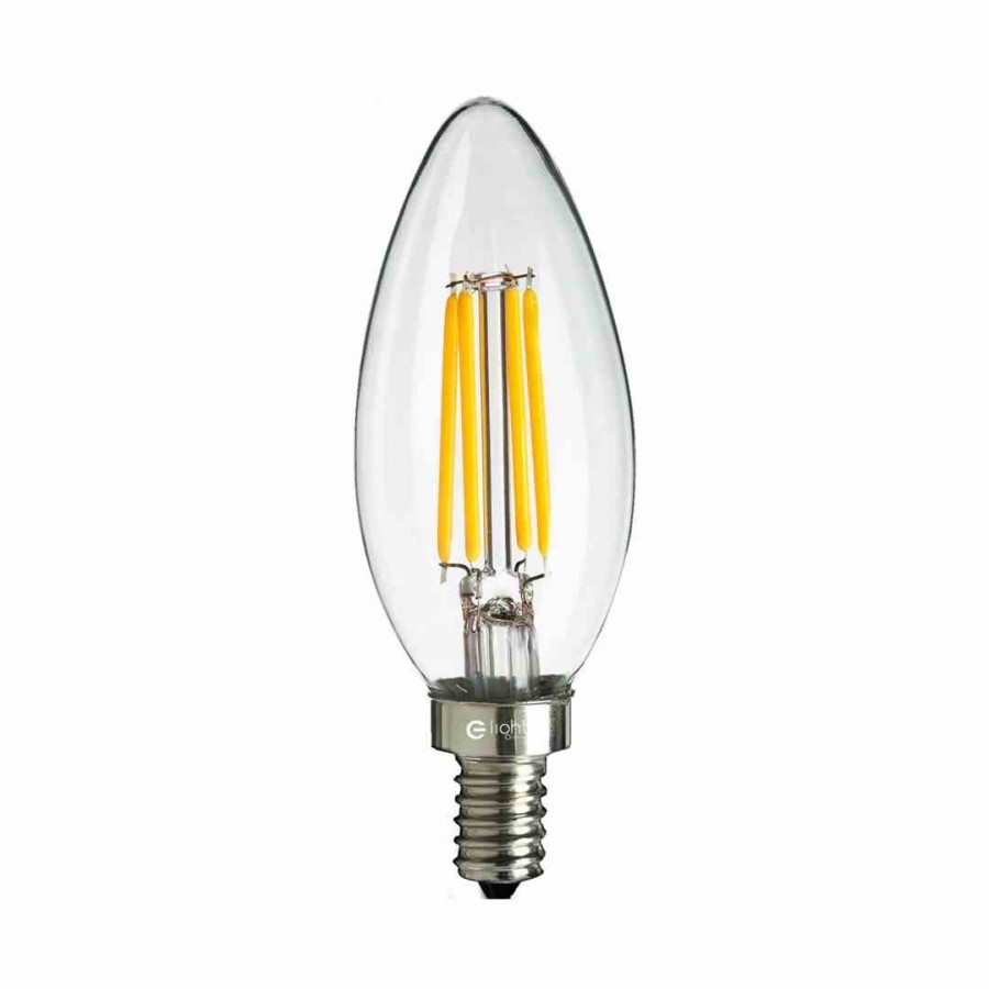 Żarówka Filamentowa LED 4W Świeczka E14 2700K